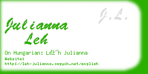 julianna leh business card